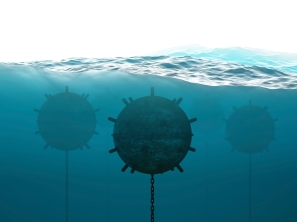 Underwater minefield concept